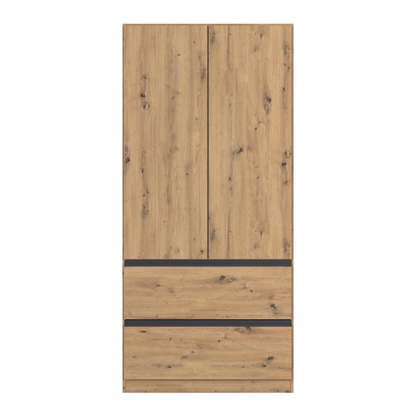 Rauch Cara Artisan Oak 2 Door Wardrobe with Drawers