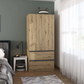Rauch Cara Artisan Oak 2 Door Wardrobe with Drawers