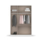 Rauch Cara White 3 Door Mirrored Wardrobe with Drawers 136cm