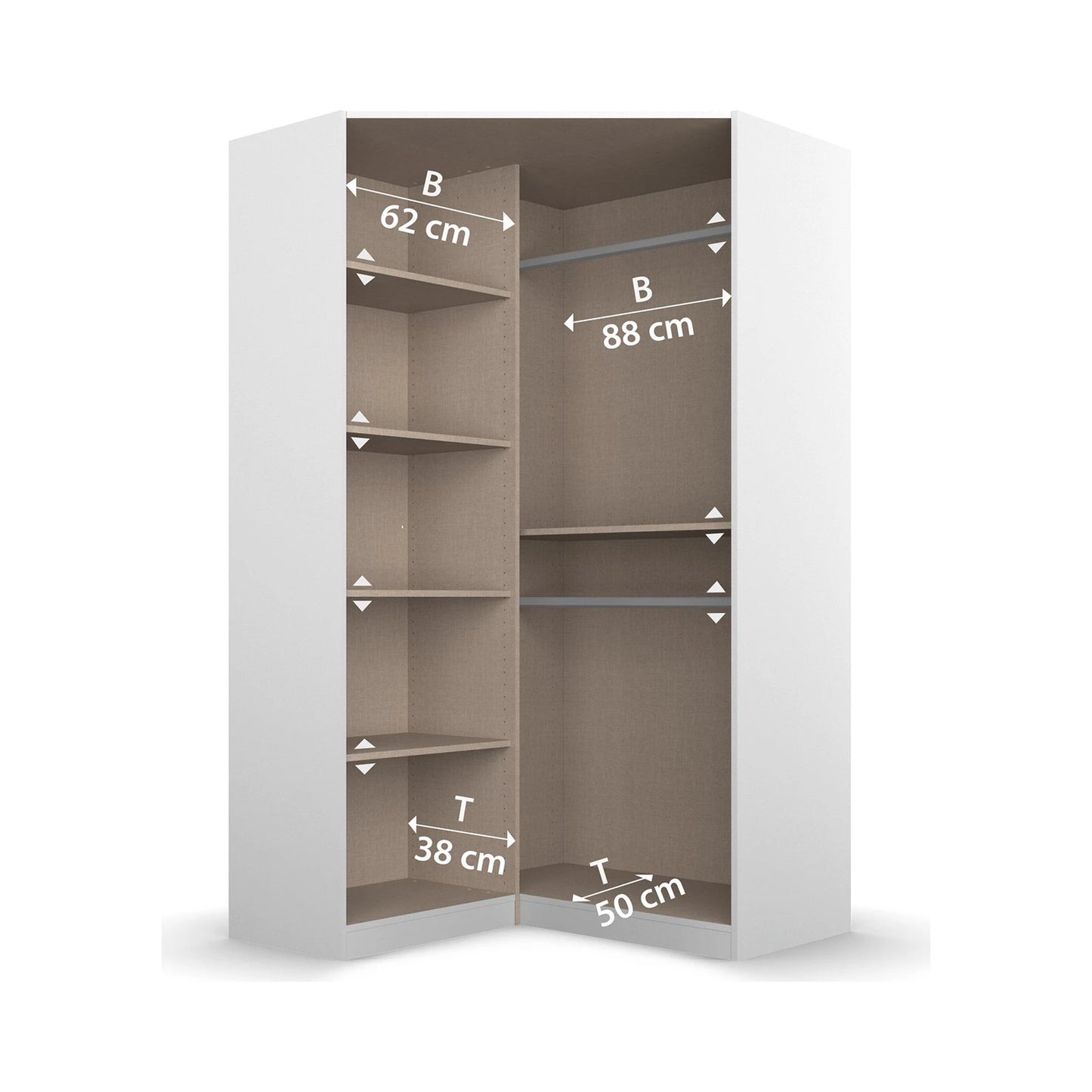 Rauch Cara Artisan Oak Large Corner Wardrobe