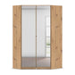 Rauch Cara Artisan Oak Corner Wardrobe Unit with Mirror Doors