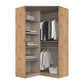 Rauch Cara Artisan Oak Corner Wardrobe Unit with Mirror Doors
