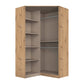 Rauch Cara Artisan Oak Corner Wardrobe Unit with Mirror Doors