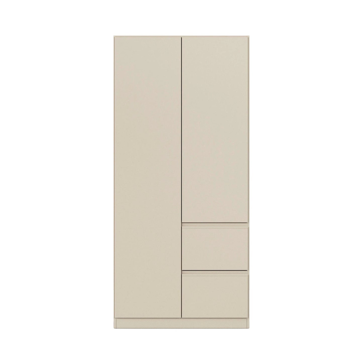 Rauch Cara Champagne 2 Door Wardrobe with Side Drawers 91cm