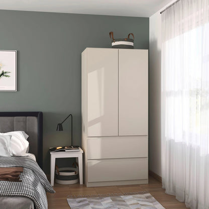 Rauch Cara Champagne 2 Door Wardrobe with Drawers