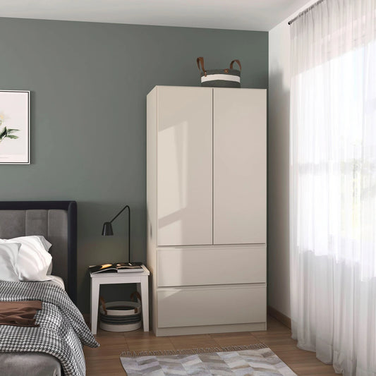 Rauch Cara Champagne 2 Door Wardrobe with Drawers