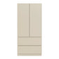 Rauch Cara Champagne 2 Door Wardrobe with Drawers