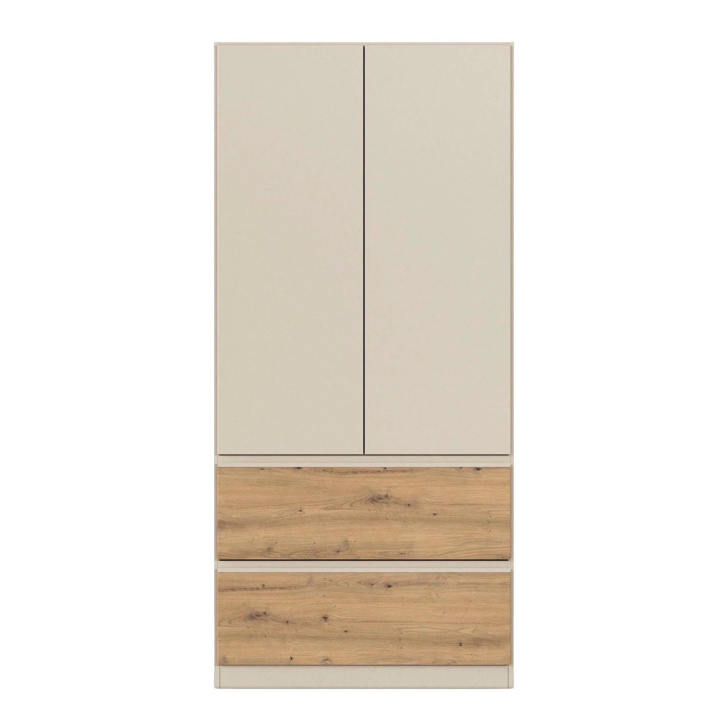 Rauch Cara Champagne 2 Door Wardrobe with Drawers