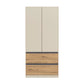 Rauch Cara Champagne 2 Door Wardrobe with Drawers