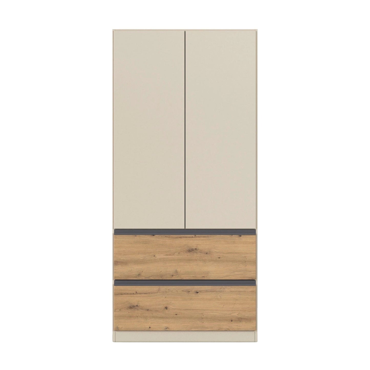Rauch Cara Champagne 2 Door Wardrobe with Drawers