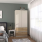 Rauch Cara Champagne 2 Door Wardrobe with Drawers