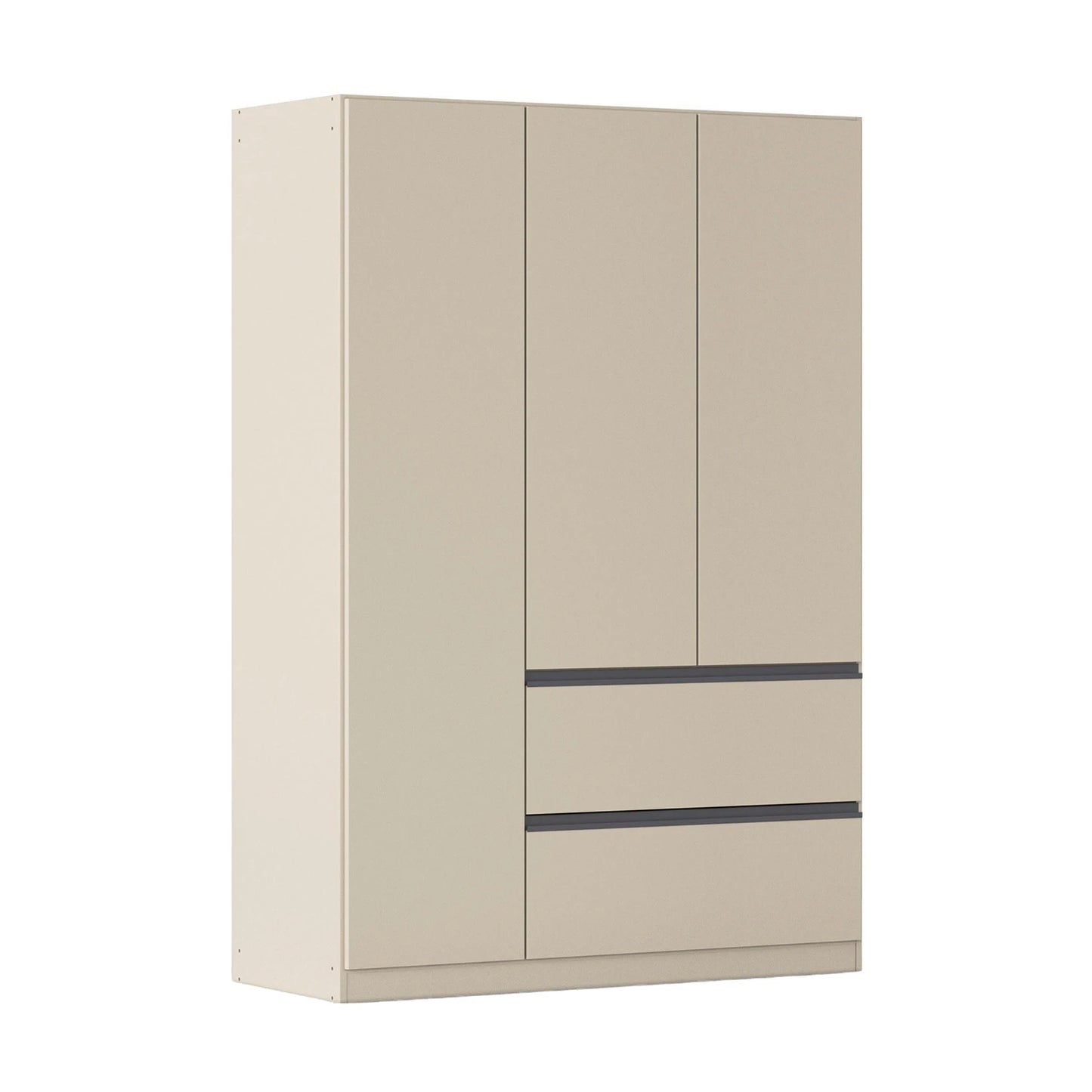 Rauch Cara Champagne 3 Door Wardrobe with Drawers 136cm