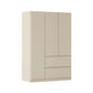 Rauch Cara Champagne 3 Door Wardrobe with Drawers 136cm