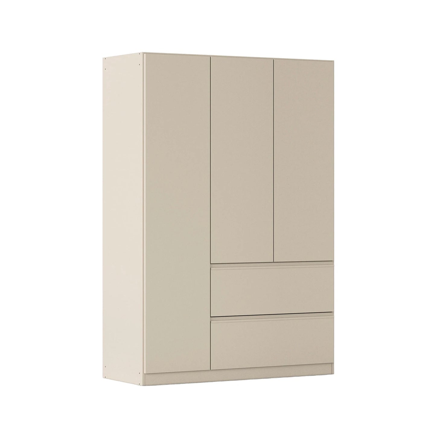 Rauch Cara Champagne 3 Door Wardrobe with Drawers 136cm