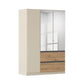 Rauch Cara Champagne 3 Door Mirrored Wardrobe with Drawers 136cm