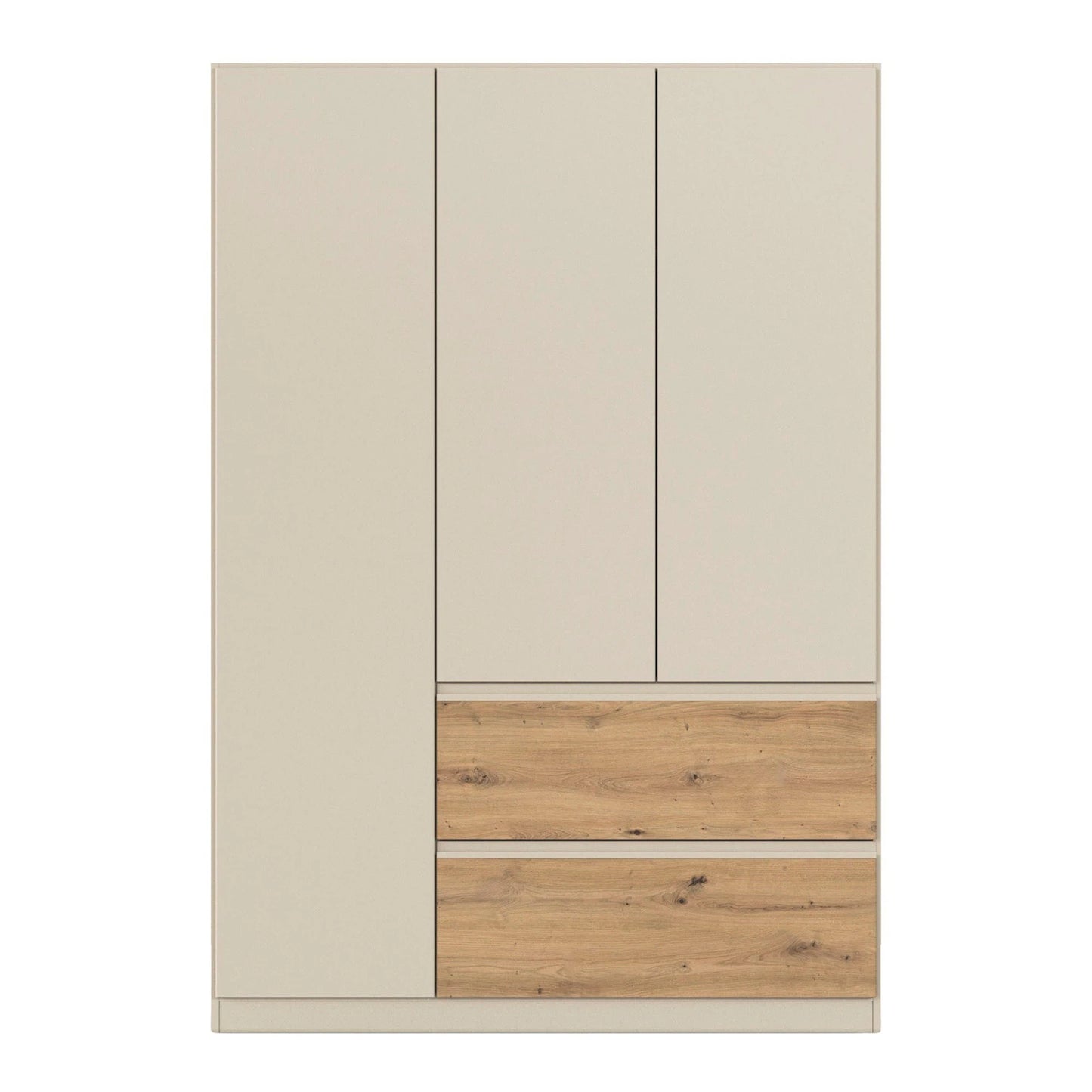 Rauch Cara Champagne 3 Door Wardrobe with Drawers 136cm