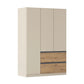 Rauch Cara Champagne 3 Door Wardrobe with Drawers 136cm