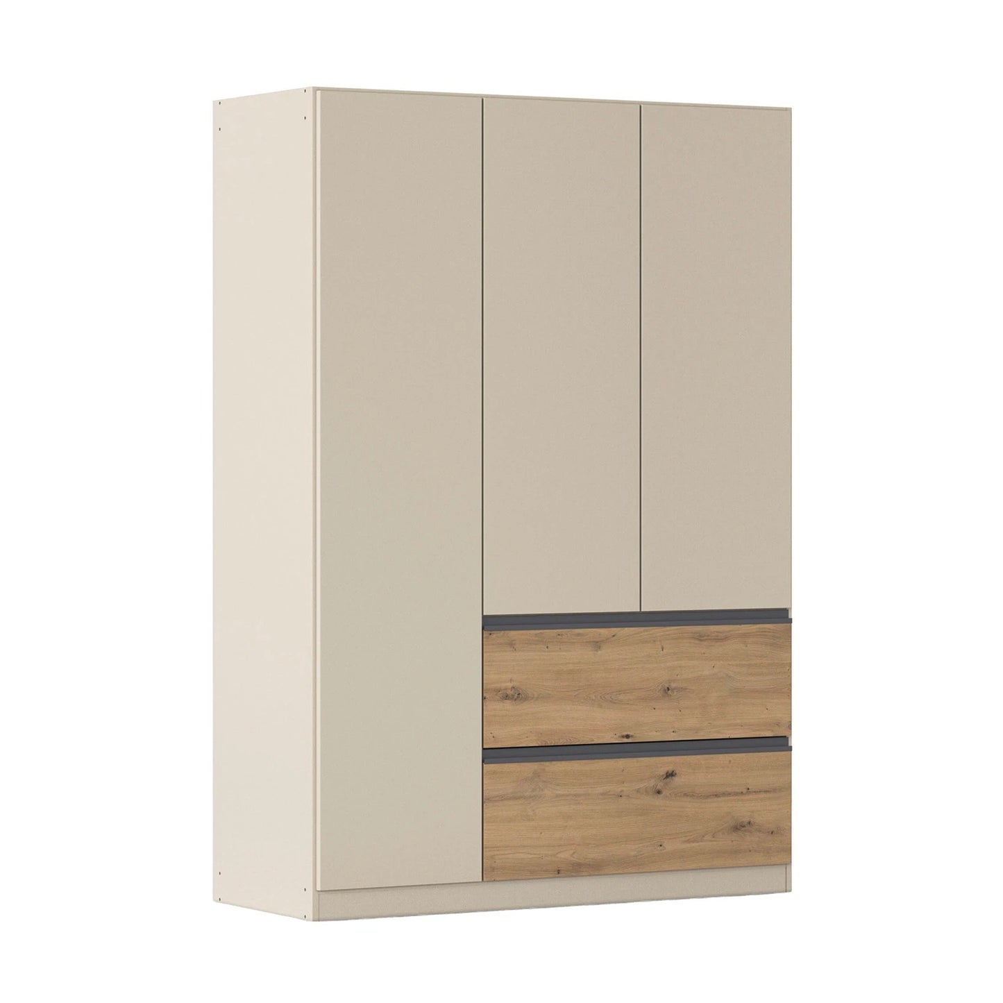 Rauch Cara Champagne 3 Door Wardrobe with Drawers 136cm