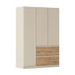 Rauch Cara Champagne 3 Door Wardrobe with Drawers 136cm