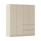 Rauch Cara Champagne 4 Door Wardrobe with Drawers 181cm