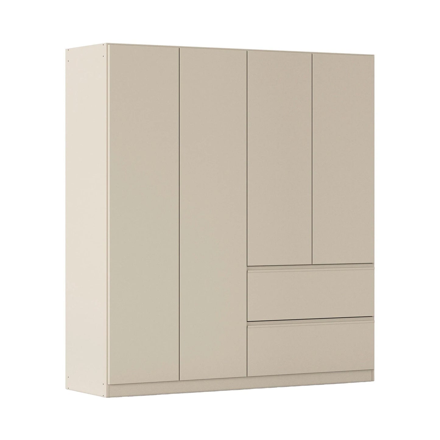 Rauch Cara Champagne 4 Door Wardrobe with Drawers 181cm