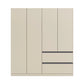 Rauch Cara Champagne 4 Door Wardrobe with Drawers 181cm