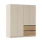 Rauch Cara Champagne 4 Door Wardrobe with Drawers 181cm