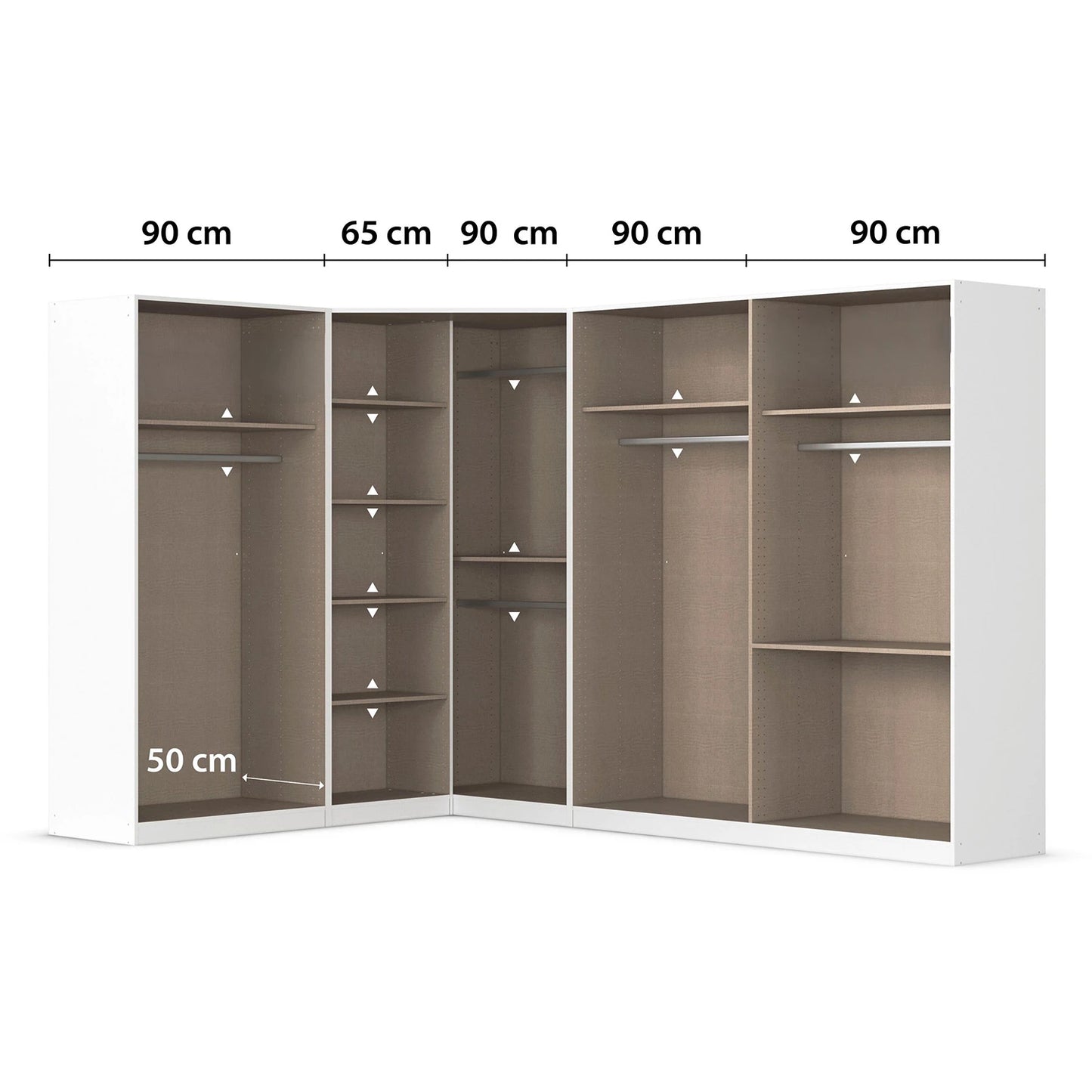 Rauch Cara Artisan Oak Large Corner Wardrobe