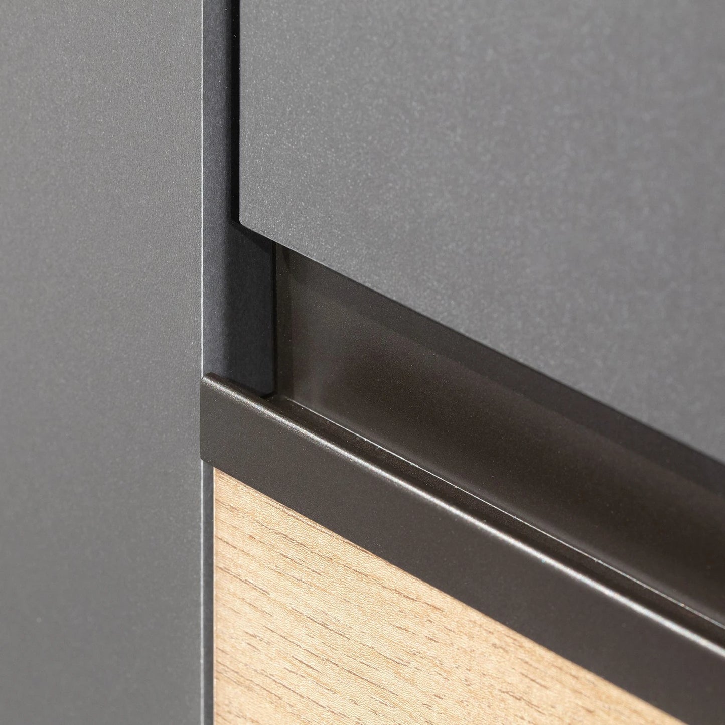 Rauch Cara Metallic Grey Large Corner Wardrobe