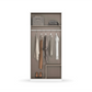 Rauch Cara White 2 Door Wardrobe with Side Drawers 91cm