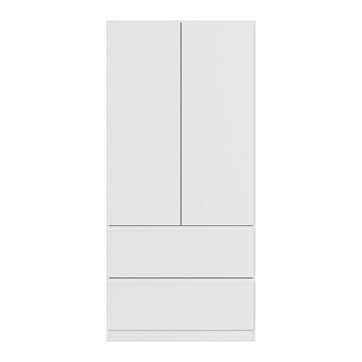 Rauch Cara White 2 Door Wardrobe with Drawers