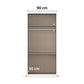 Rauch Cara Metallic Grey 2 Door Wardrobe with Drawers