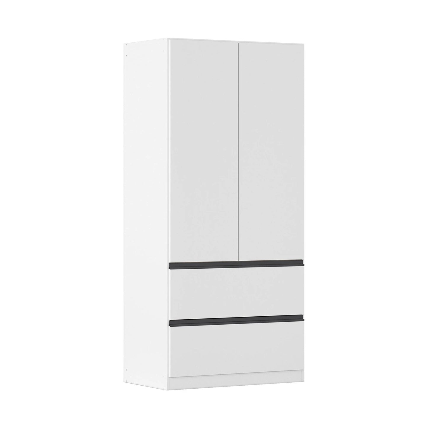 Rauch Cara White 2 Door Wardrobe with Drawers