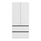 Rauch Cara White 2 Door Wardrobe with Drawers