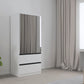 Rauch Cara White 2 Door Mirrored Wardrobe with Drawers