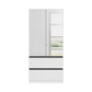 Rauch Cara White 2 Door Mirrored Wardrobe with Drawers