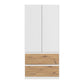Rauch Cara White 2 Door Wardrobe with Drawers