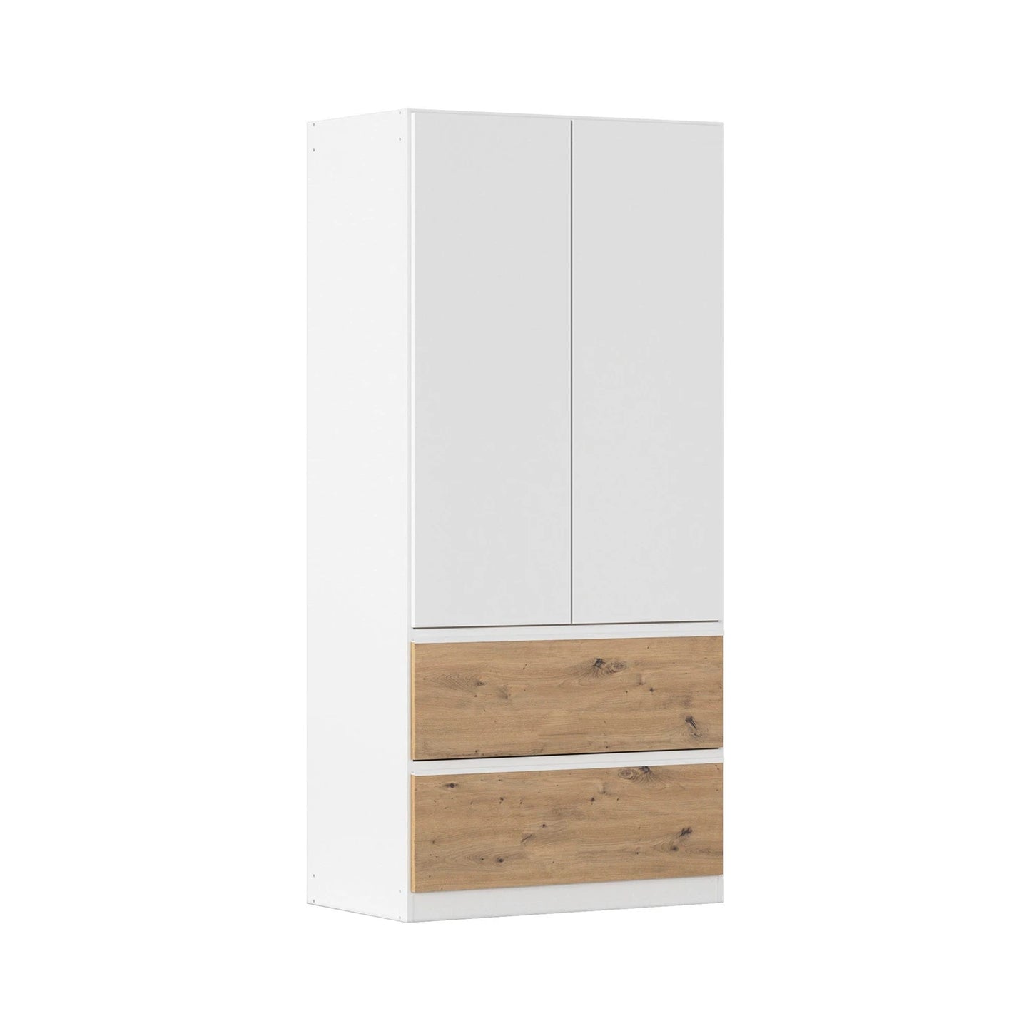 Rauch Cara White 2 Door Wardrobe with Drawers