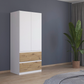 Rauch Cara White 2 Door Wardrobe with Drawers