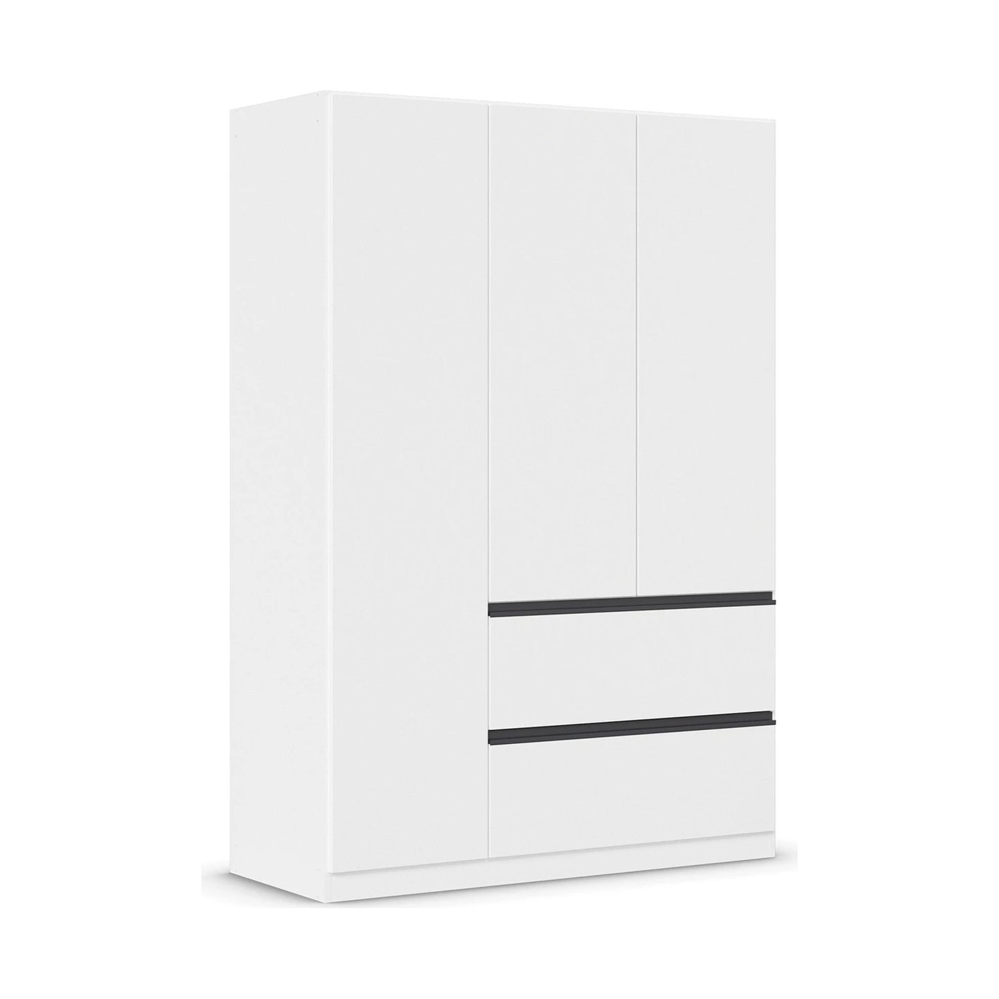 Rauch Cara White 3 Door Wardrobe with Drawers 136cm