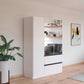 Rauch Cara White 3 Door Mirrored Wardrobe with Drawers 136cm
