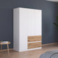 Rauch Cara White 3 Door Wardrobe with Drawers 136cm