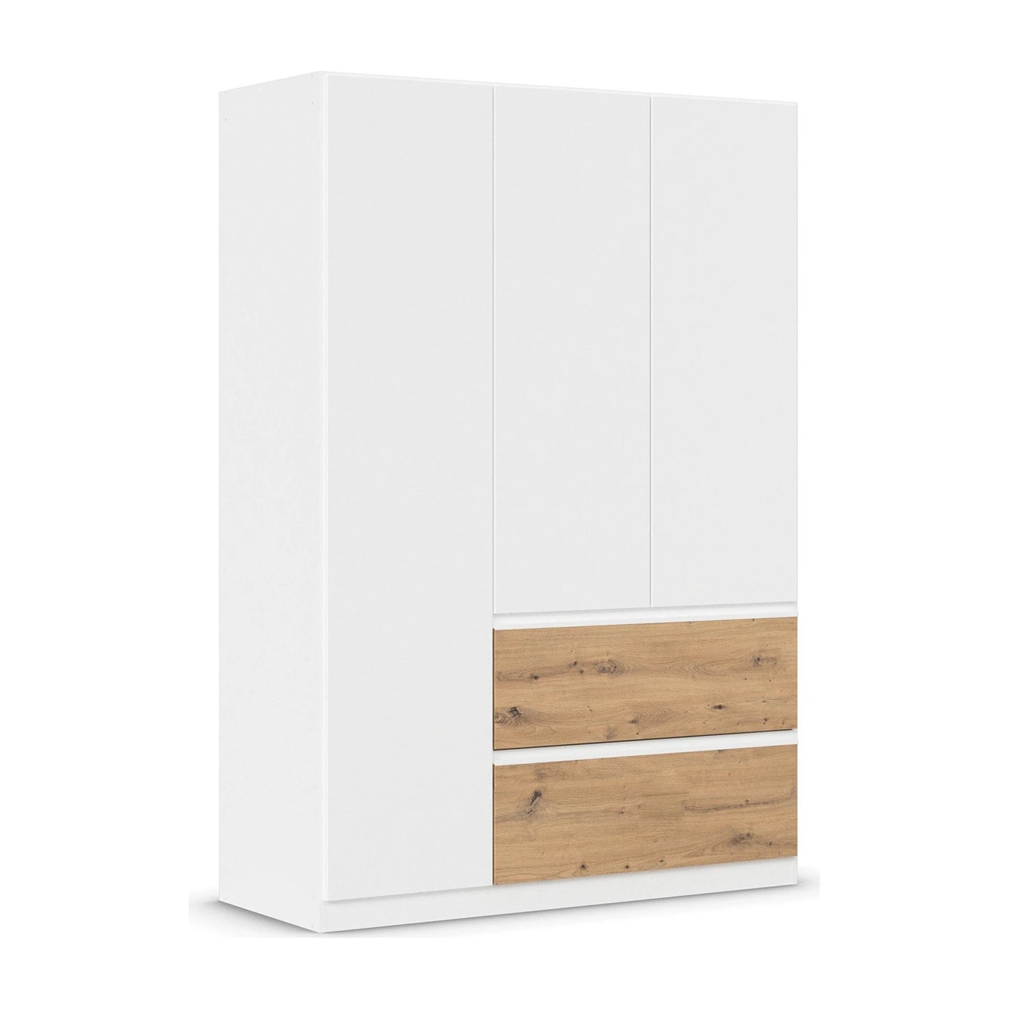 Rauch Cara White 3 Door Wardrobe with Drawers 136cm