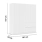 Rauch Cara White 4 Door Wardrobe with Drawers 181cm