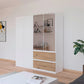 Rauch Cara White 4 Door Mirrored Wardrobe with Drawers 181cm