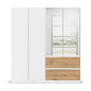 Rauch Cara White 4 Door Mirrored Wardrobe with Drawers 181cm