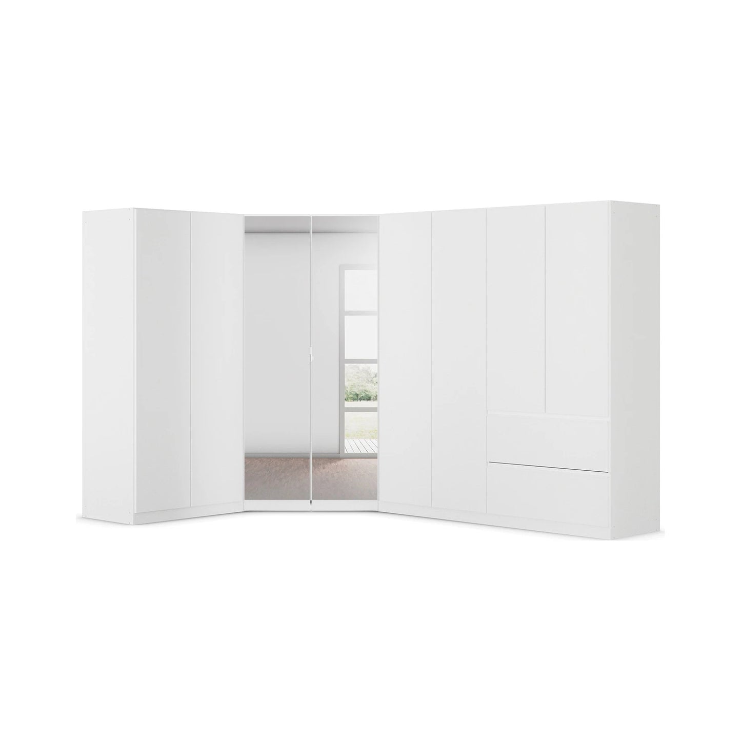 Rauch Cara White Large Corner Wardrobe