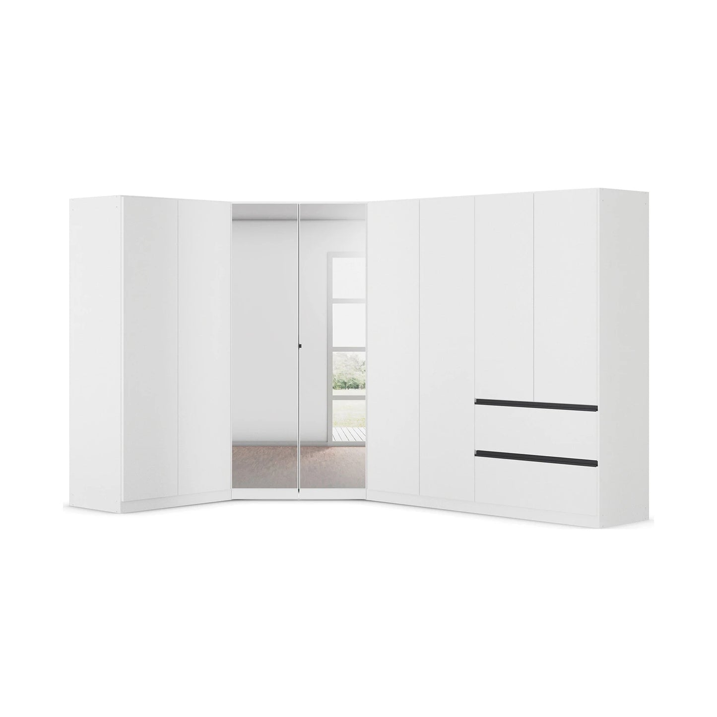 Rauch Cara White Large Corner Wardrobe