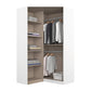 Rauch Cara White Corner Wardrobe Unit with Mirror Doors