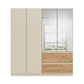 Rauch Cara Champagne 4 Door Mirrored Wardrobe with Drawers 181cm